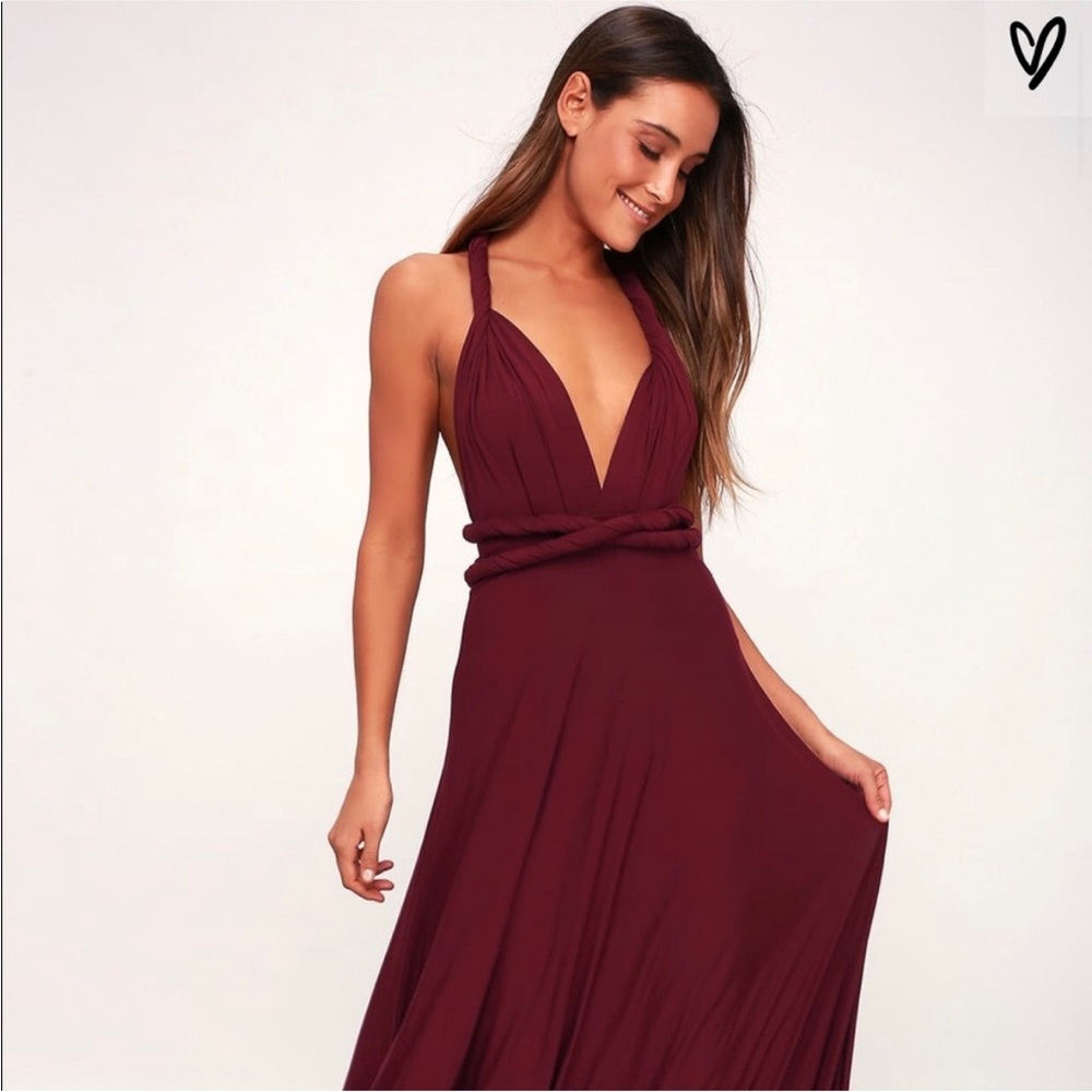 Tricks of the Trade Burgundy Dress